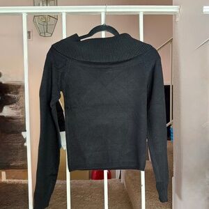 Black Cowl Neck Sweater